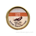 Tin shoe polish leather renovating polish